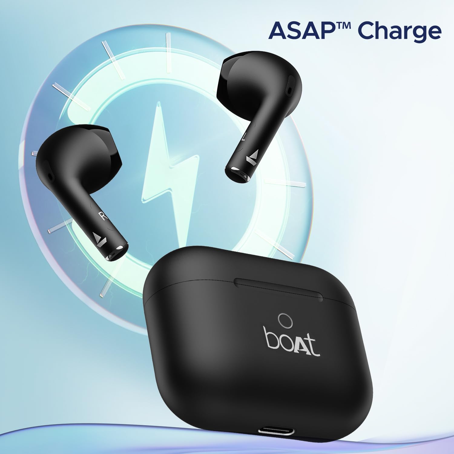boAt Airdopes Ace TWS in Ear Earbuds with 35 HRS Playback, 13mm Drivers, Dual Mics ENx & Beast Mode (Active Black)