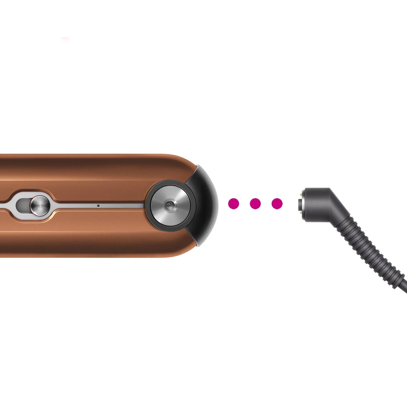 Dyson Corrale™ Straightener | 30 min cord-free | Universal voltage | Travel-friendly | Smooth & shiny hair | 50% less heat damage | Intelligent control | Flexing copper plates | Airplane mode | For all hair types | 2-year warranty.
