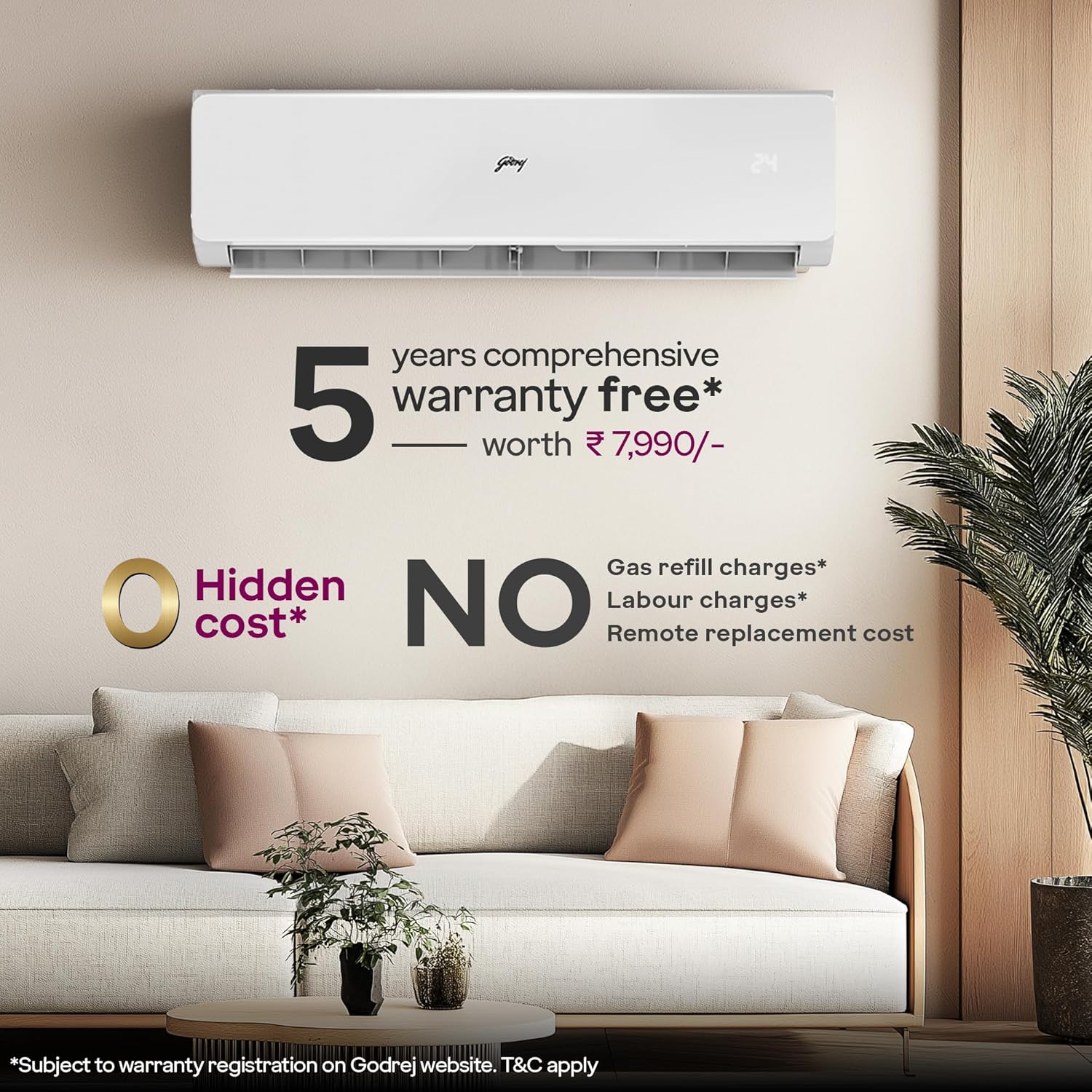 #Godrej Split Inverter AC