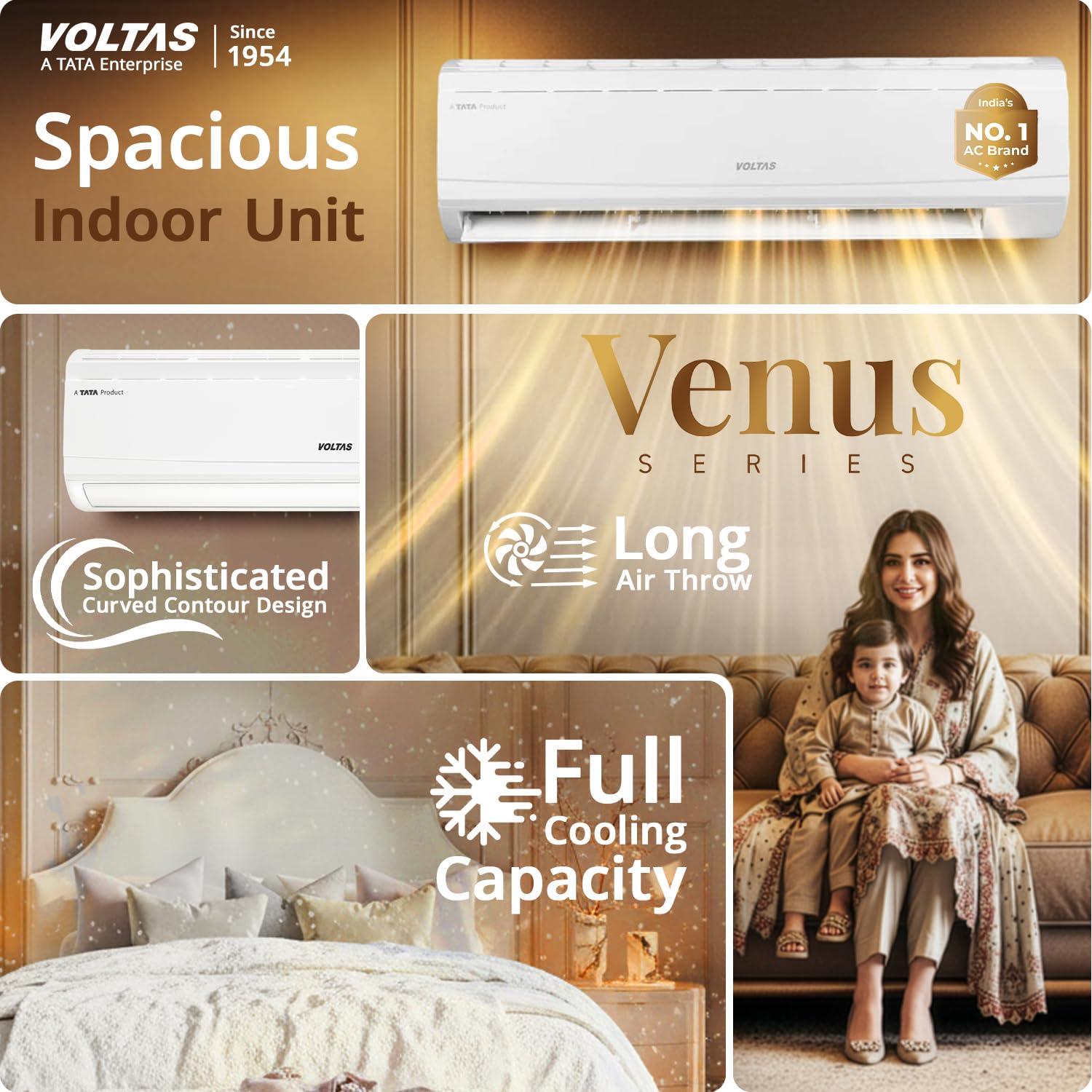 #Voltas 2 Ton 3 Star Inverter Split AC Venus Plus