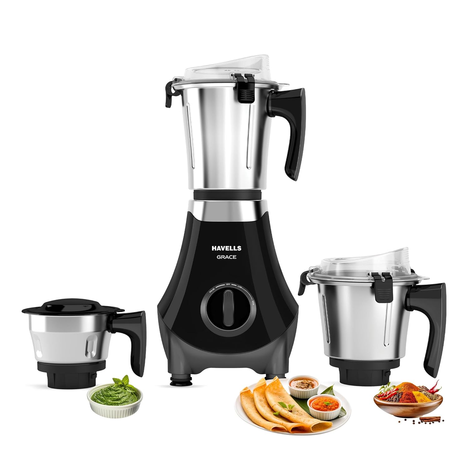 Havells Grace BLDC+ 800W Mixer Grinder