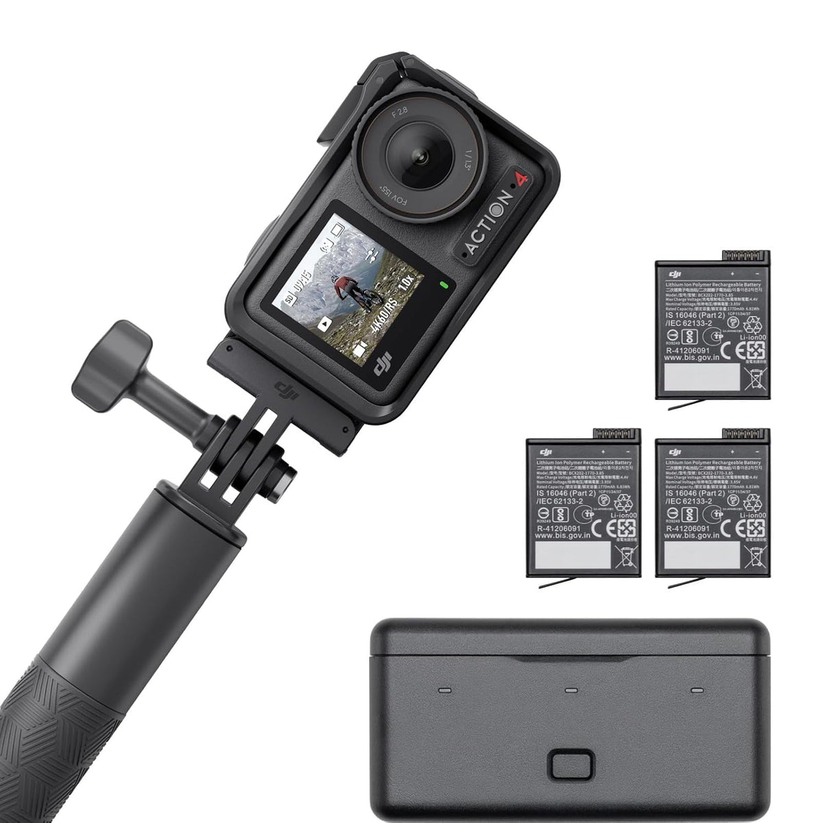 DJI Action Camera Osmo Action 4 Adventure Combo