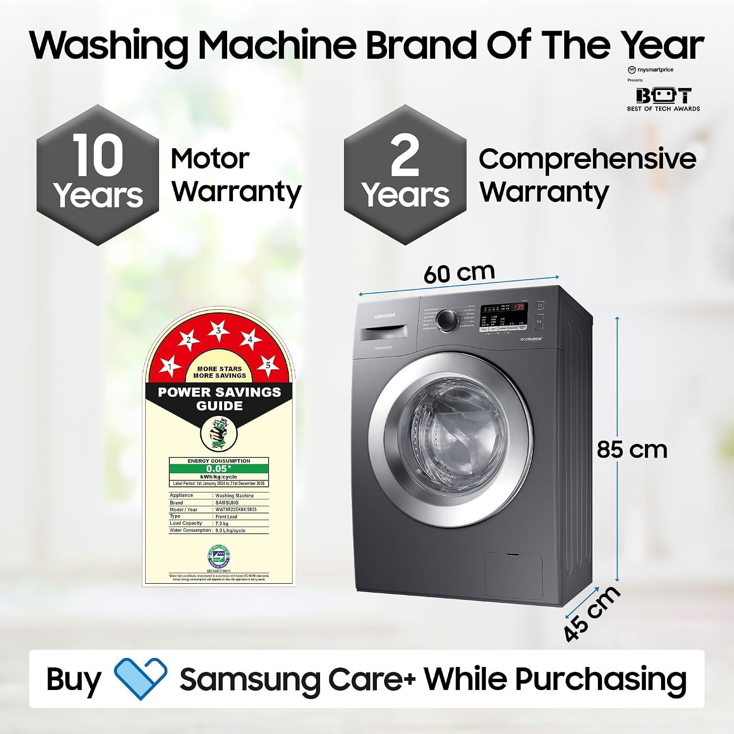 Samsung 7 Kg Front Load Washing Machine