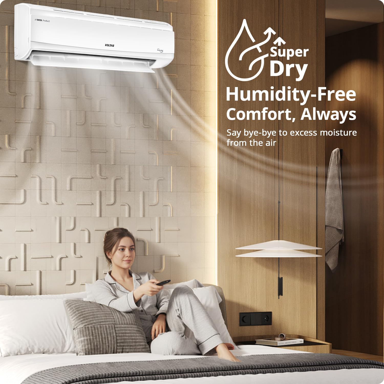 #Voltas 2 Ton 3 Star Inverter Split AC Venus Plus