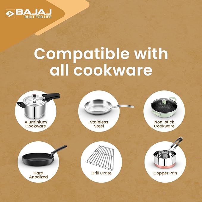 Bajaj IRX 220F Infrared Cooktop 2200 W Black/Silver