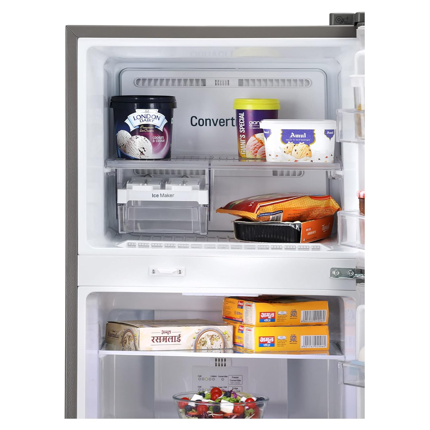 LG 240 L 2 Star Frost-Free Smart Inverter Double Door Refrigerator Appliance (2023 Model- GL-S292SPZY- Shiny Steel- Convertible)