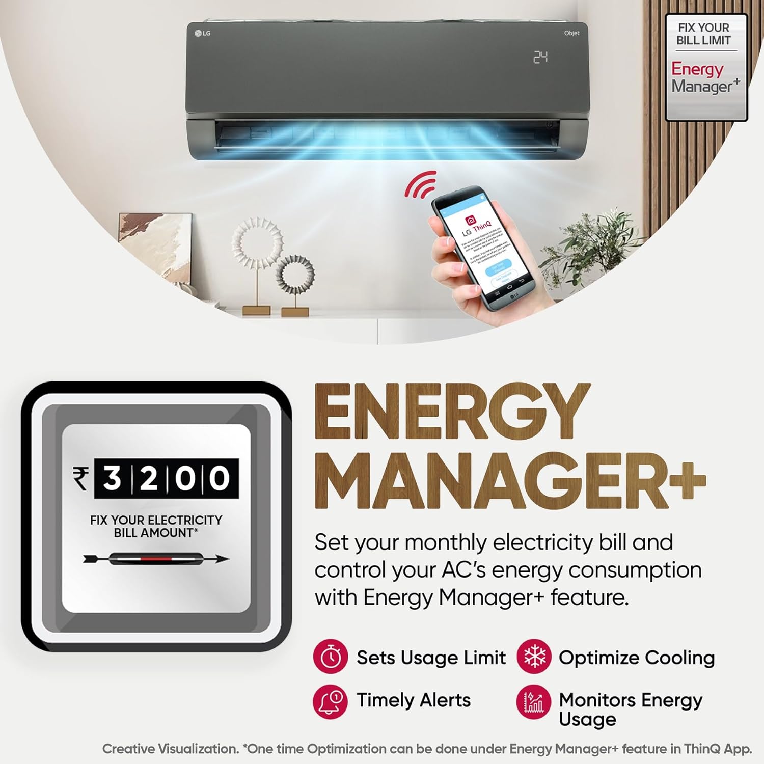 LG 1.5 Ton 5 Star- Wi-Fi- Energy Manager+- DUAL Inverter Split AC (Copper- AI+ Convertible 6-in-1- Diet Mode+- 4 Way Swing- HD Filter with Anti-Virus Protection- US-Q19MWZE- Black Mirror)