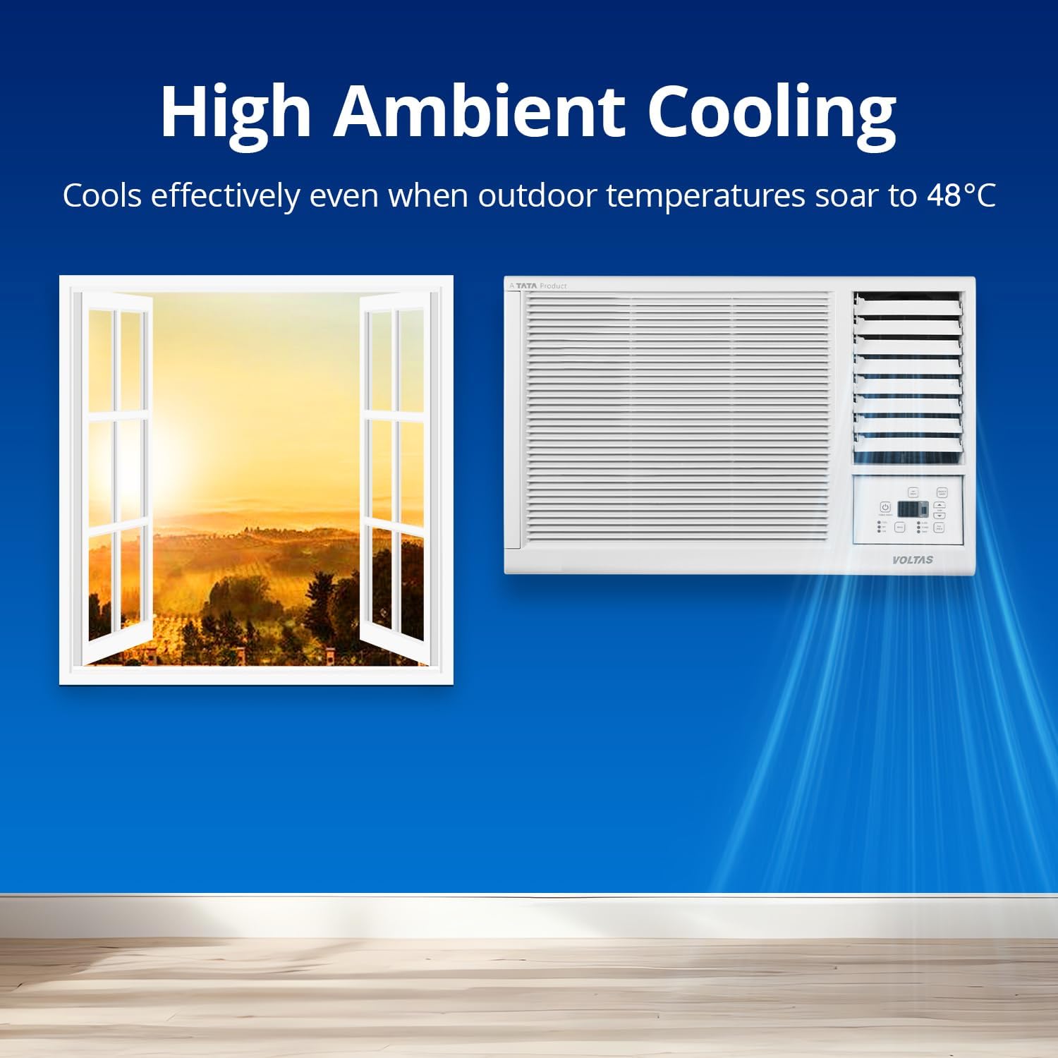 #Voltas 1 Ton 3 Star Fixed Speed Window AC