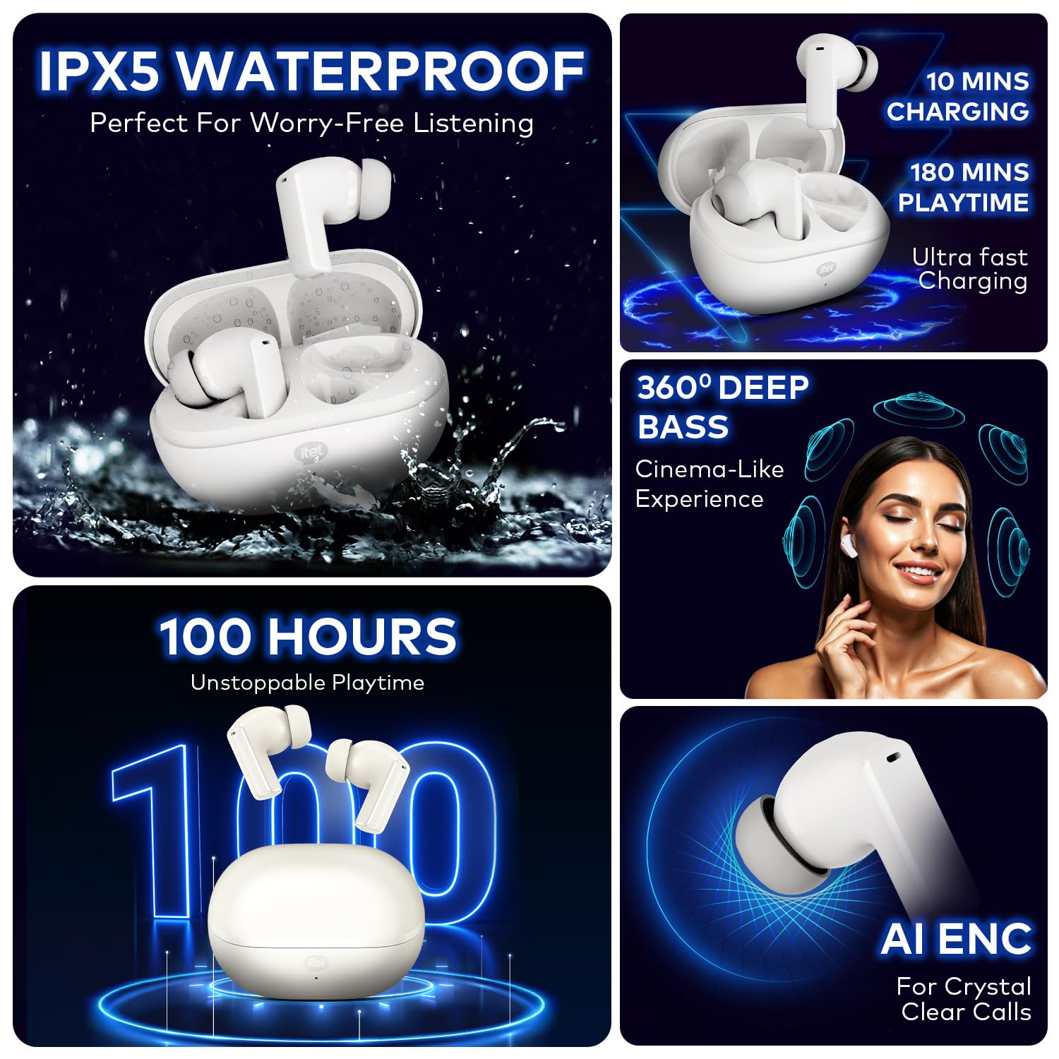 #Itel Rhythm Pro True Wireless Earbuds