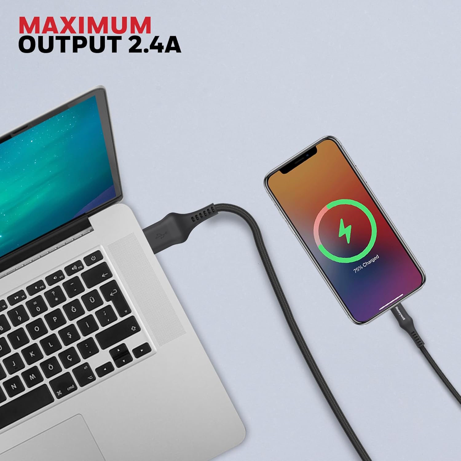 Honeywell USB A to Lightning Cable