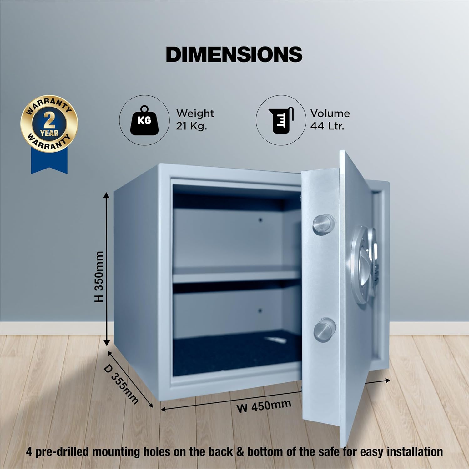 Ozone 44 Litres Digital Safe Locker