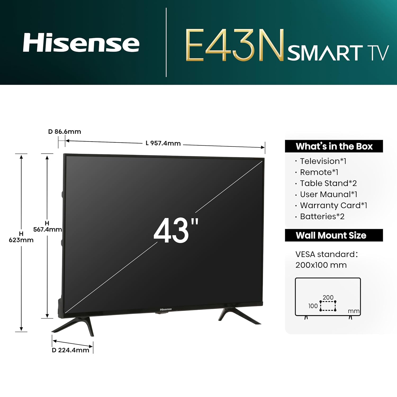 #Hisense Smart Google LED TV