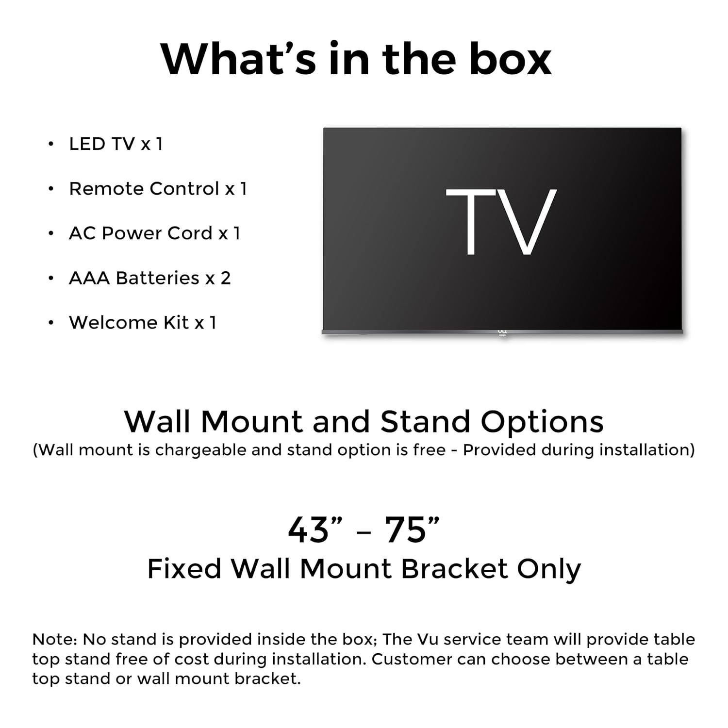 #VU GloQLED 65 Inch 4K QLED Smart Google TV