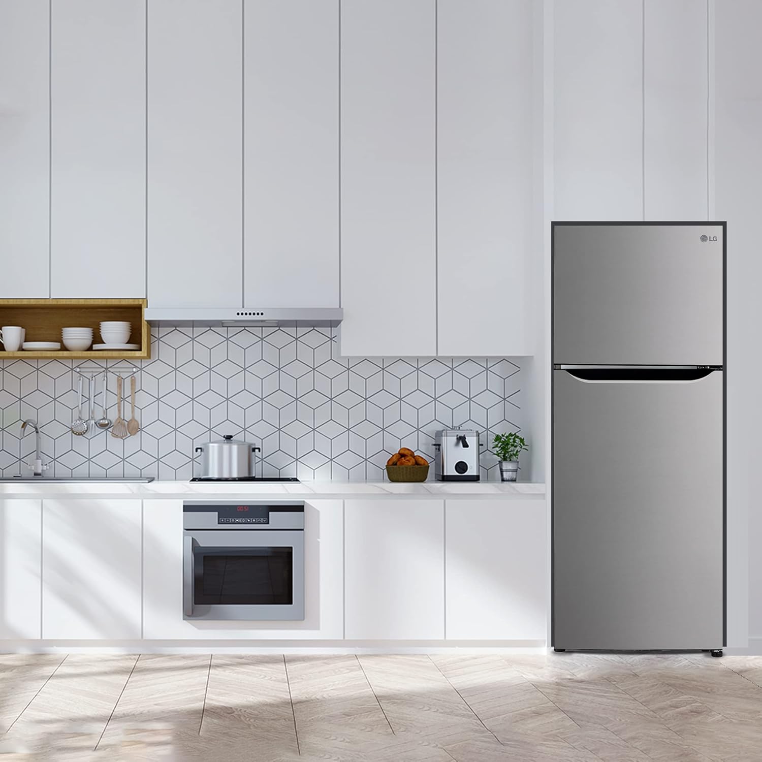 LG 240 L 2 Star Frost-Free Smart Inverter Double Door Refrigerator Appliance (2023 Model- GL-S292SPZY- Shiny Steel- Convertible)