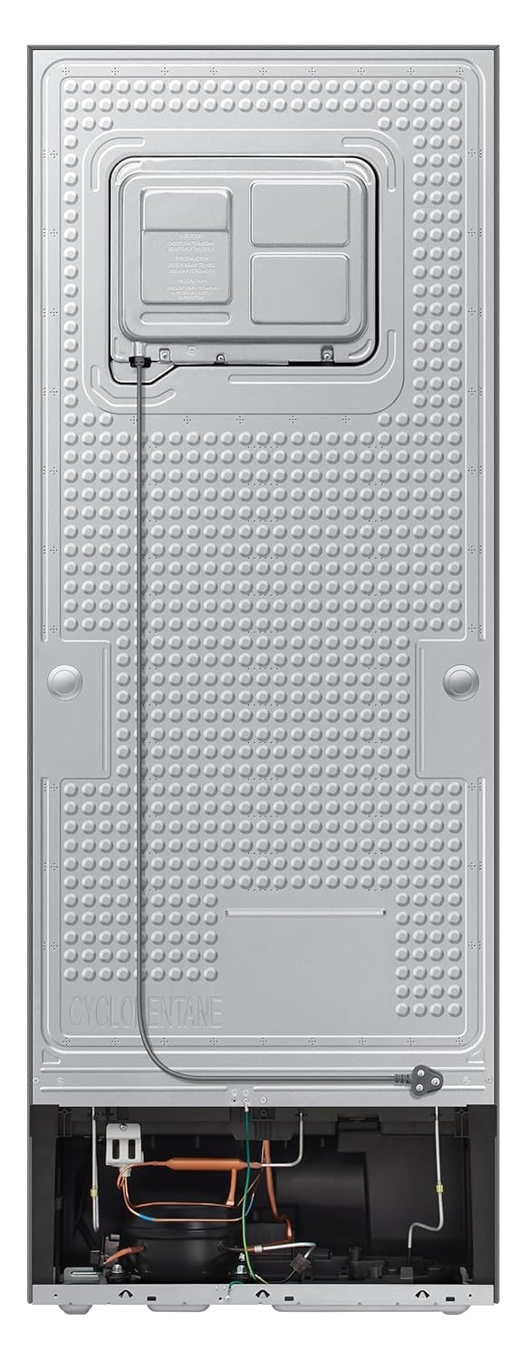 Samsung 330 L- 2 Star- Convertible 5-in-1- Digital Inverter- Frost Free Double Door- WiFi Enabled Bespoke AI Refrigerator (RT34DG5A2BS8HL- Elegant Inox- Silver)