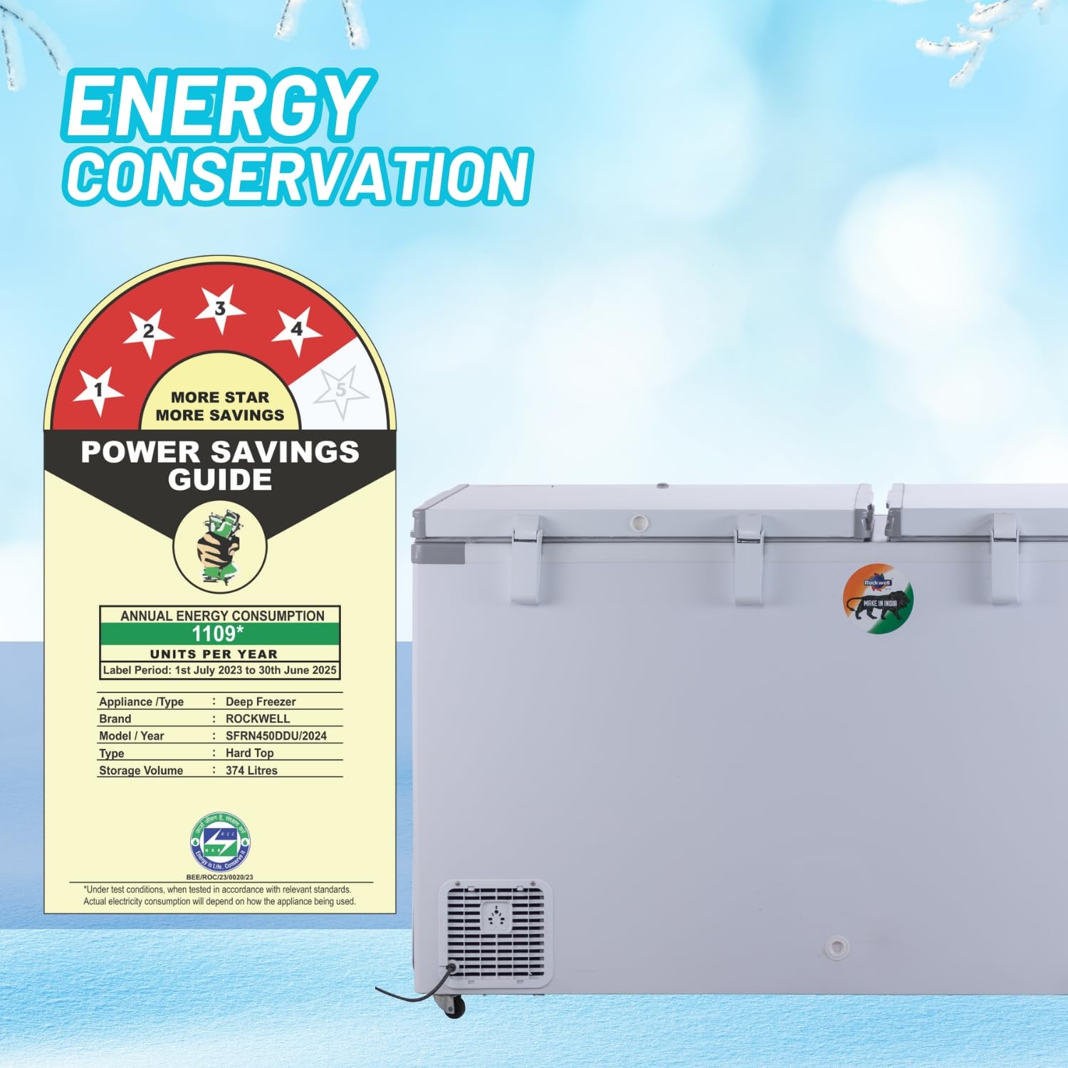 #Rockwell 450DDU Deep Freezer