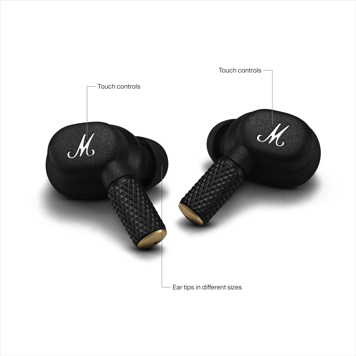 Marshall Motif Ii ANC - True Wireless Active Noise Cancelling Bluetooth in Ear Earbuds with Transparency Mode and 30 Hours of Playtime - Black