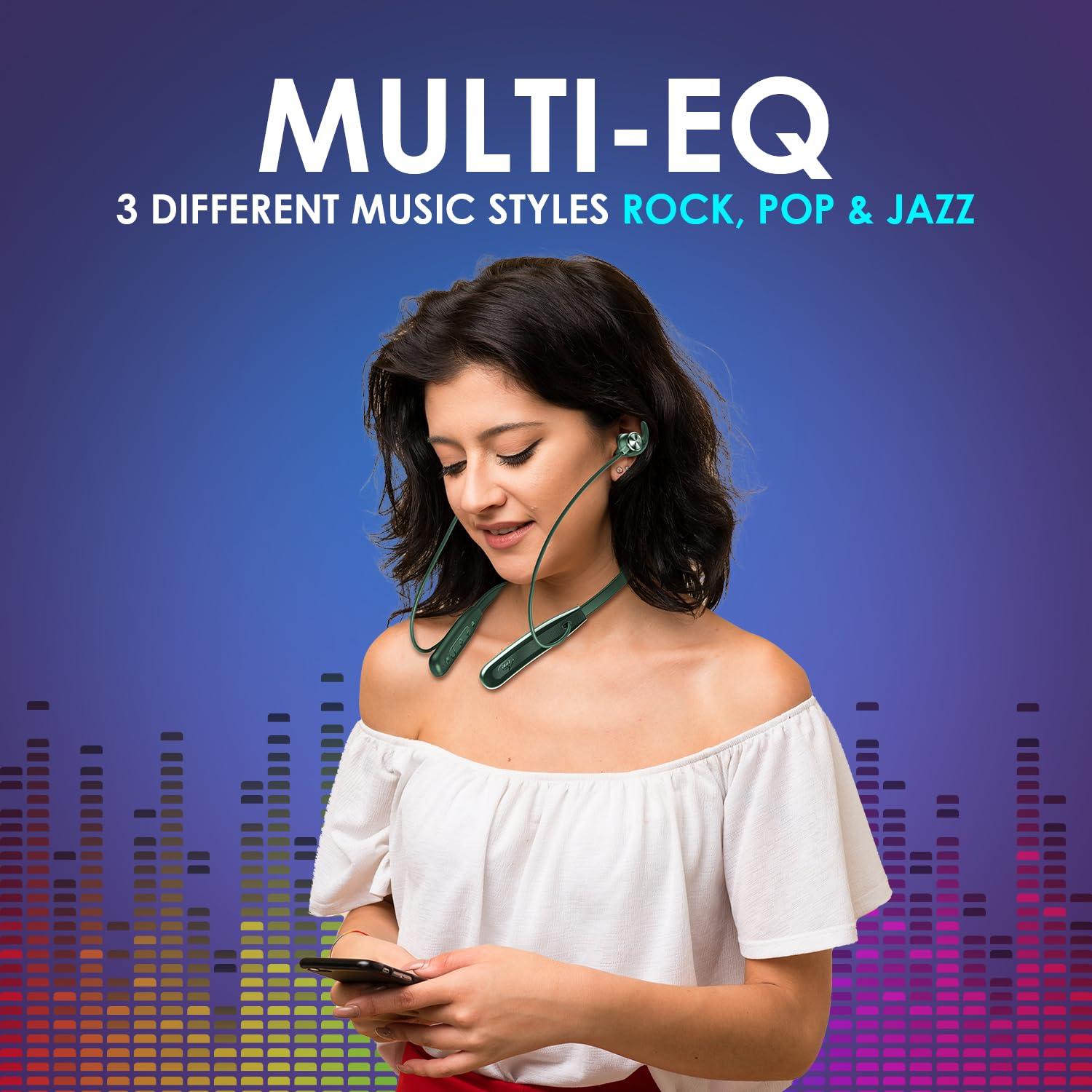 #Color_Green itel Earphones