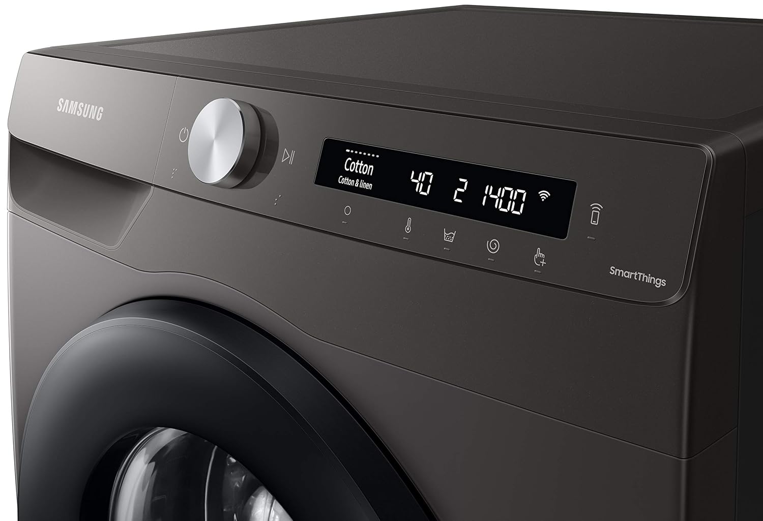 Samsung 8 Kg Wi-Fi Enabled Inverter Fully-Automatic Front Loading Washing Machine (WW80T504DAN/TL- Inox- AI Control)