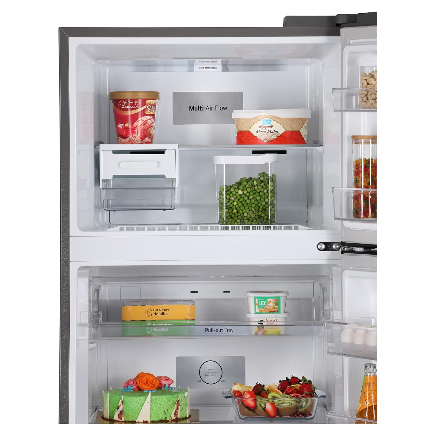 LG 380 L 2 Star Frost Free Smart Inverter Double Door Refrigerator Appliance (- GL-N412SDSY- Dazzle Steel- Express Freeze)