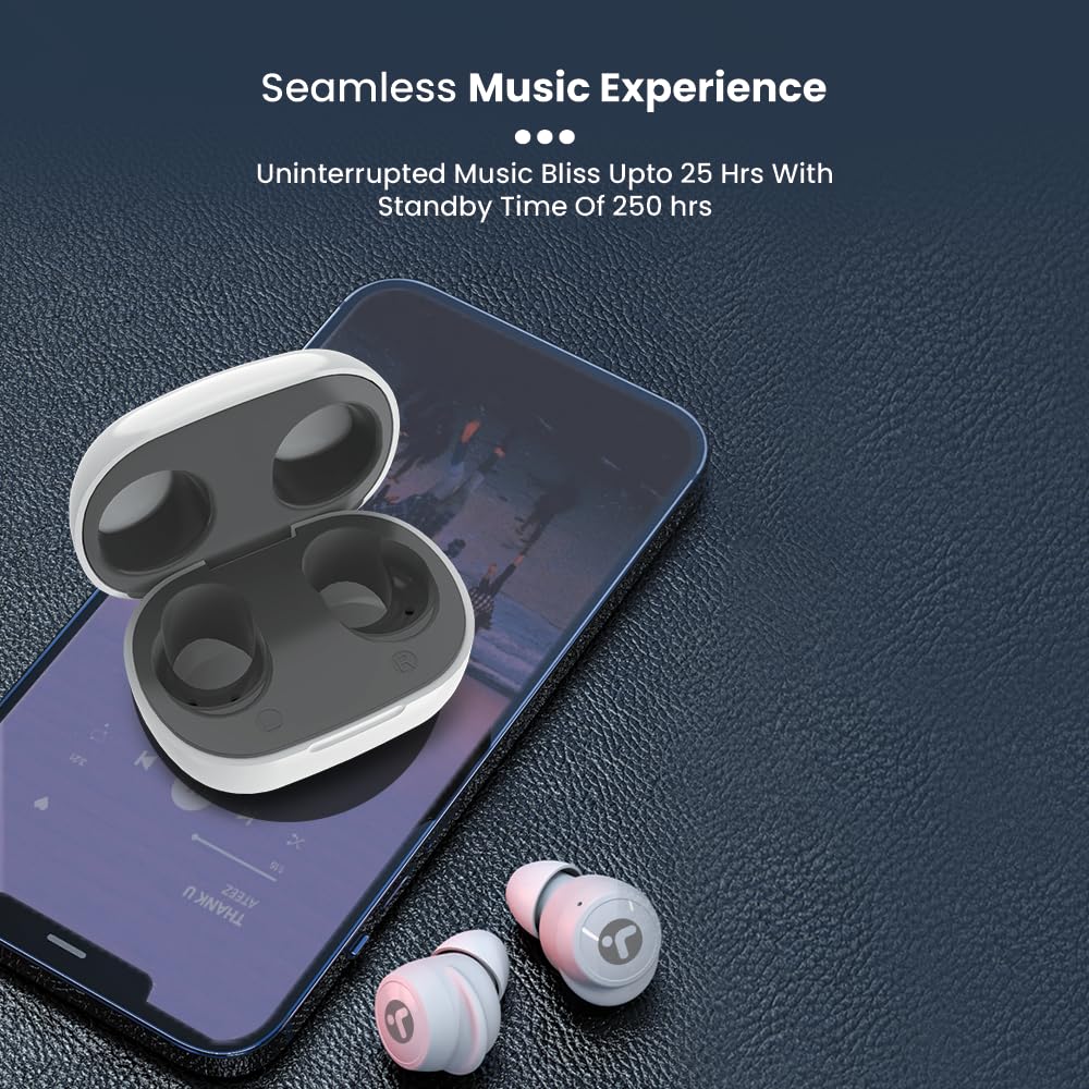 Toreto Air Mini Smart TWS in Earbuds with LED Display- 25Hrs Playtime- Bluetooth 5.2V- Music & Game Modes- Low Latency- Ipx4 Water Resistant- Voice Assistant- Type C Fast Charging