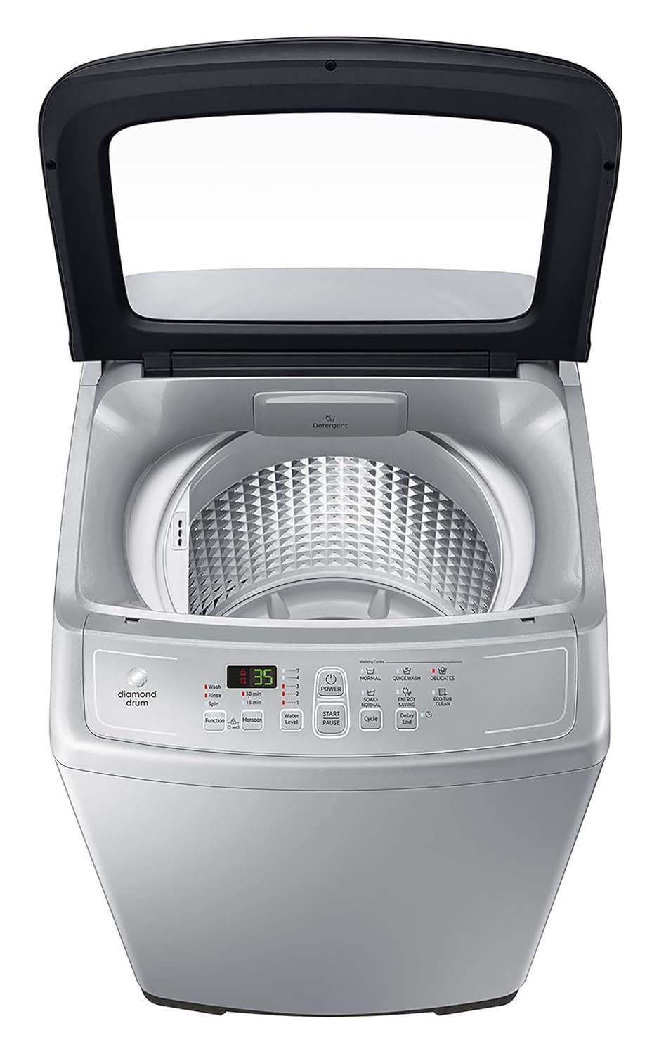Samsung 7 kg- Fully-Automatic Top Load Washing Machine (WA70A4002GS/TL- Imperial Silver)