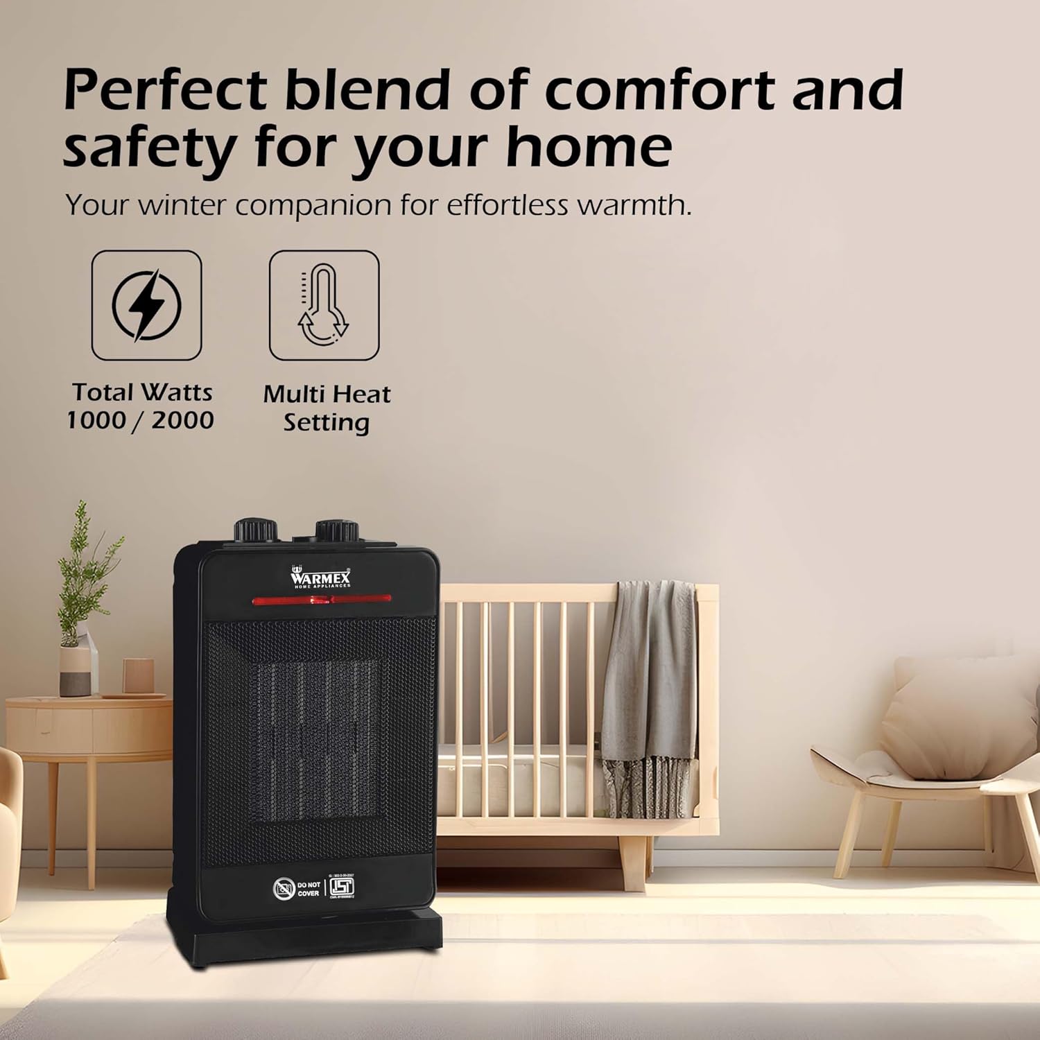 Warmex Heater 2000W Portable PTC