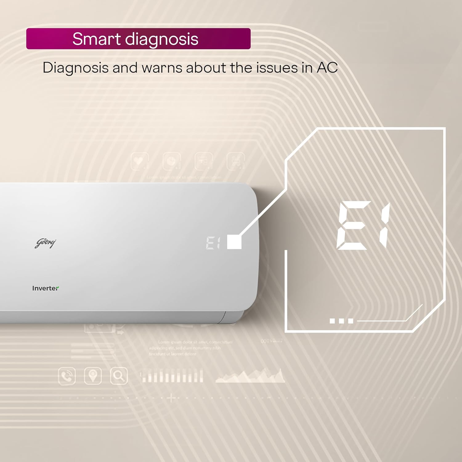 #Godrej Split Inverter AC