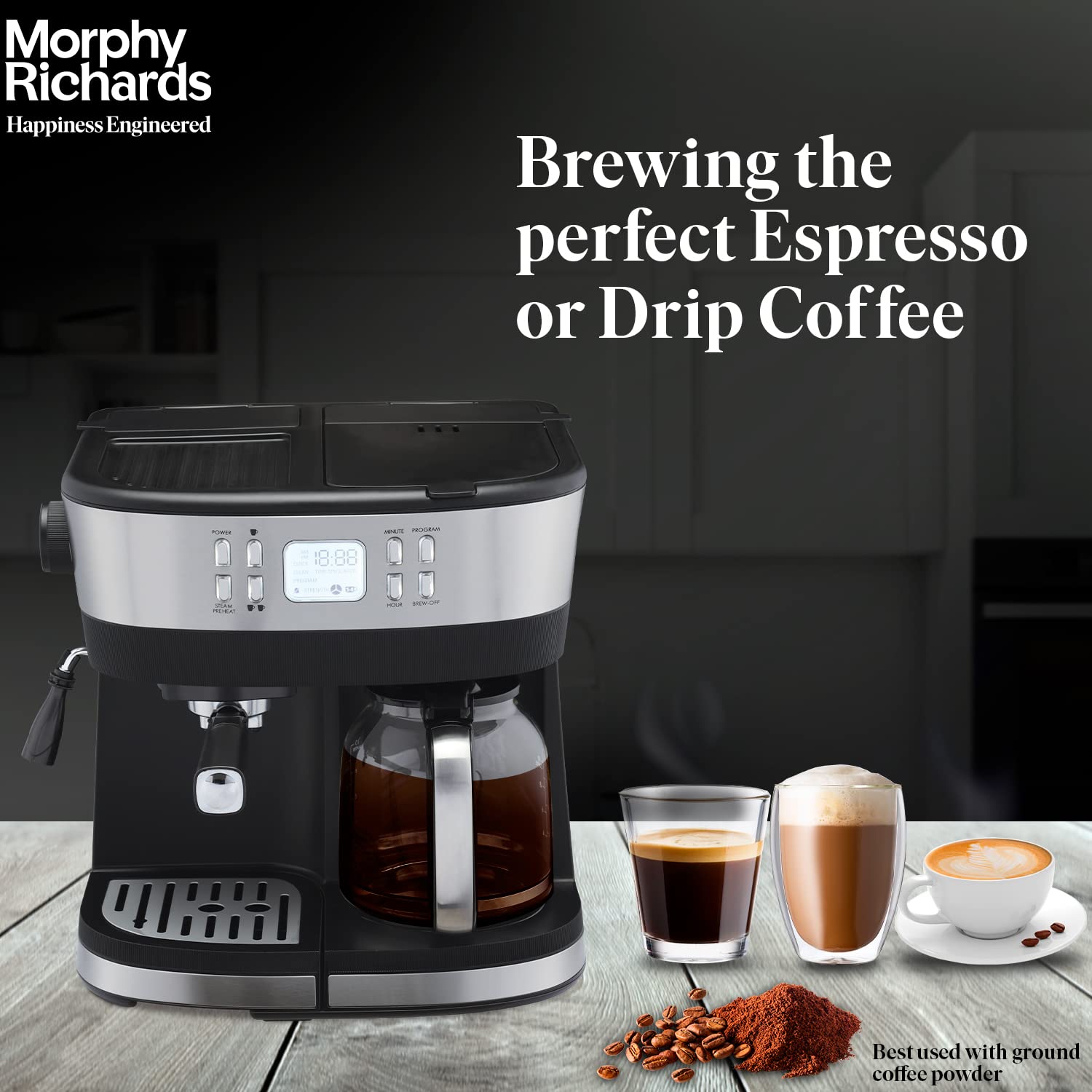 DuoPresso 2-in-1 Coffee Maker | Espresso & Drip
