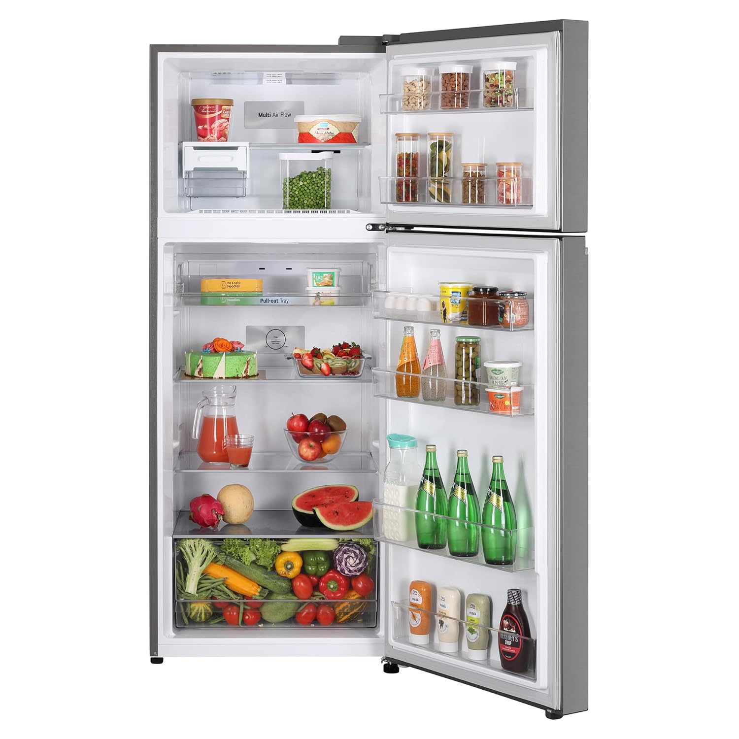 LG 380 L 2 Star Frost Free Smart Inverter Double Door Refrigerator Appliance (- GL-N412SDSY- Dazzle Steel- Express Freeze)