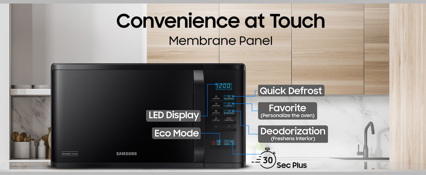 Samsung Microwave Oven 23L Solo MS23A3513AK/TL