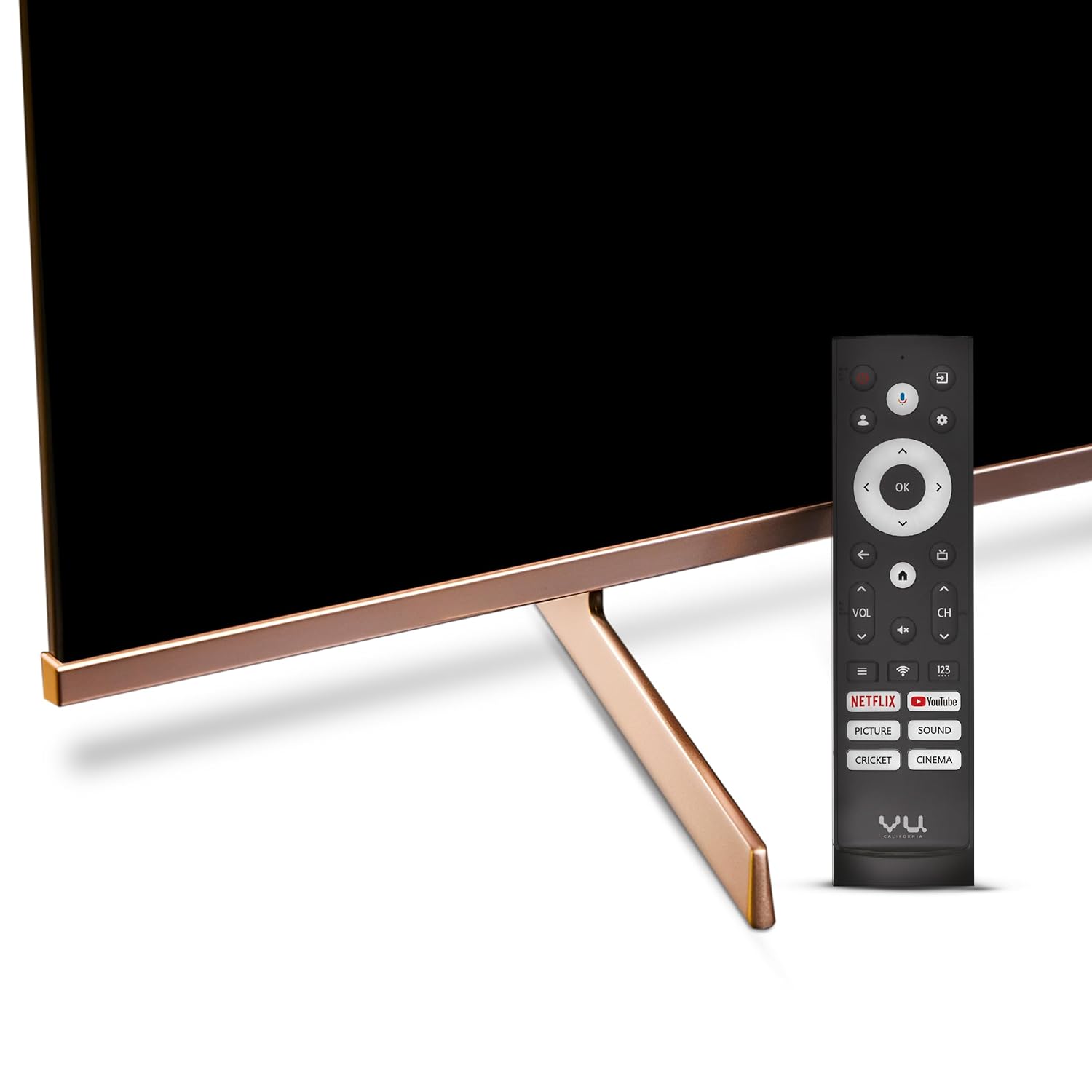 Vu 189cm (75 inches) Masterpiece Series 4K QLED TV 75QMP (Armani Gold) With 3 Year Warranty