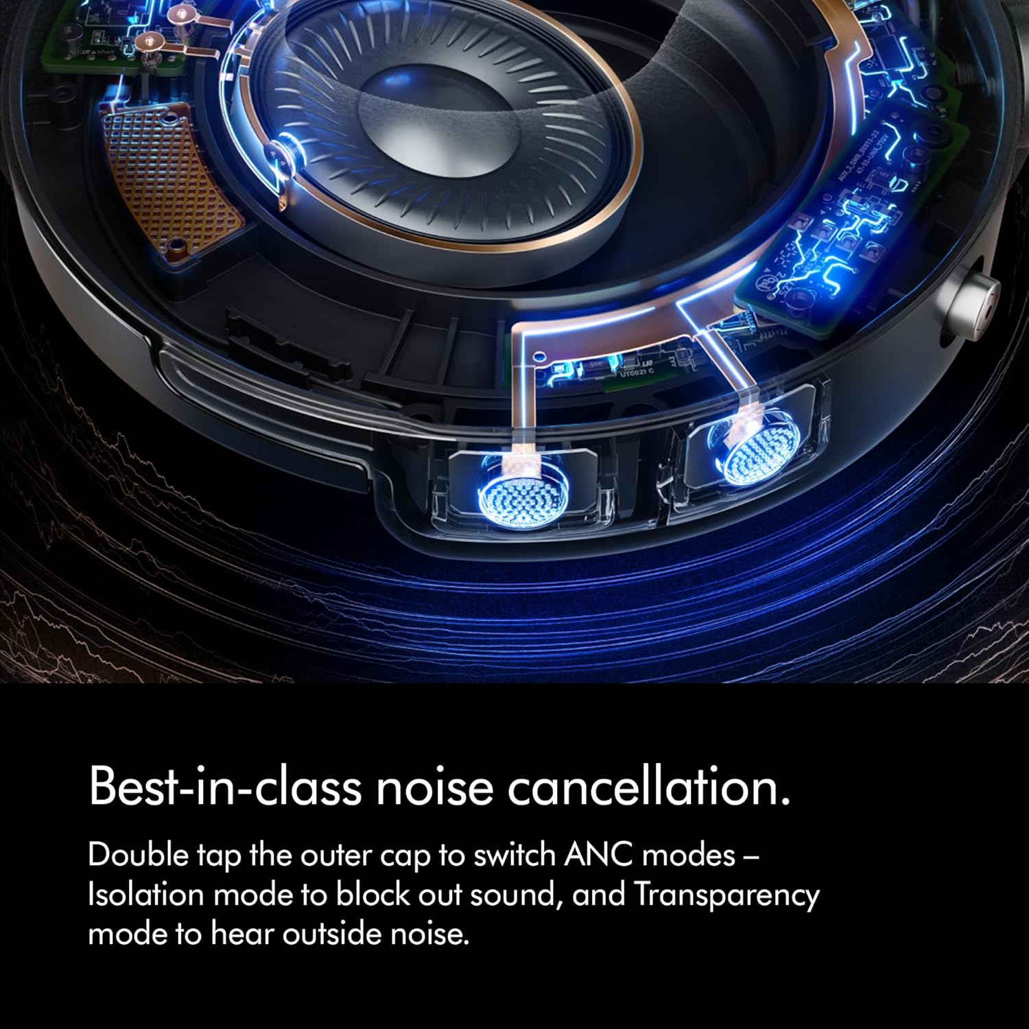 #Color_Black Nickel Dyson OnTrac Wireless ANC Headphones Premium Design