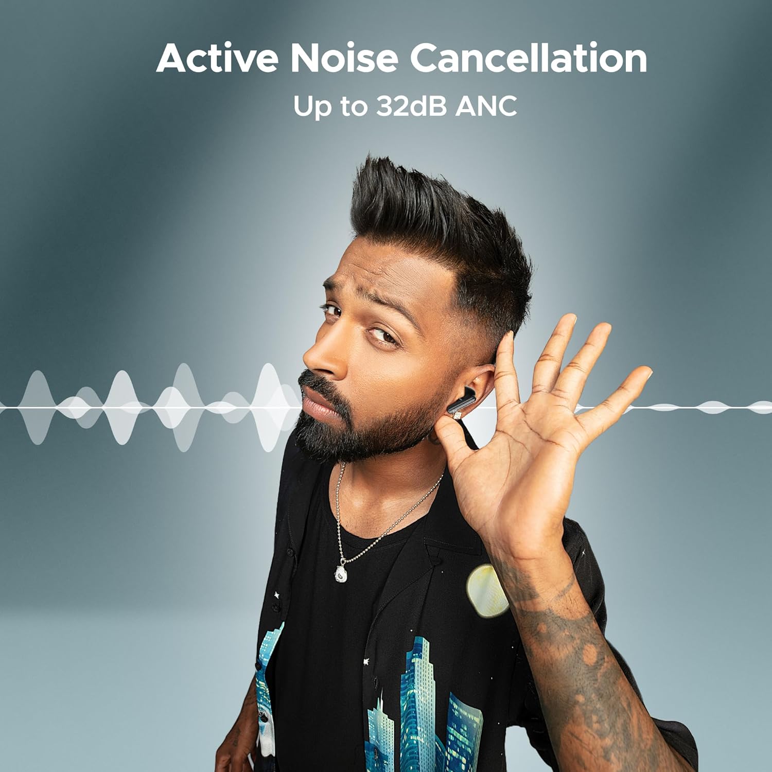 boAt Airdopes Bliss ANC TWS Earbuds w/ ANC(32dB) 42 HRS Playback & BEAST Mode Bluetooth