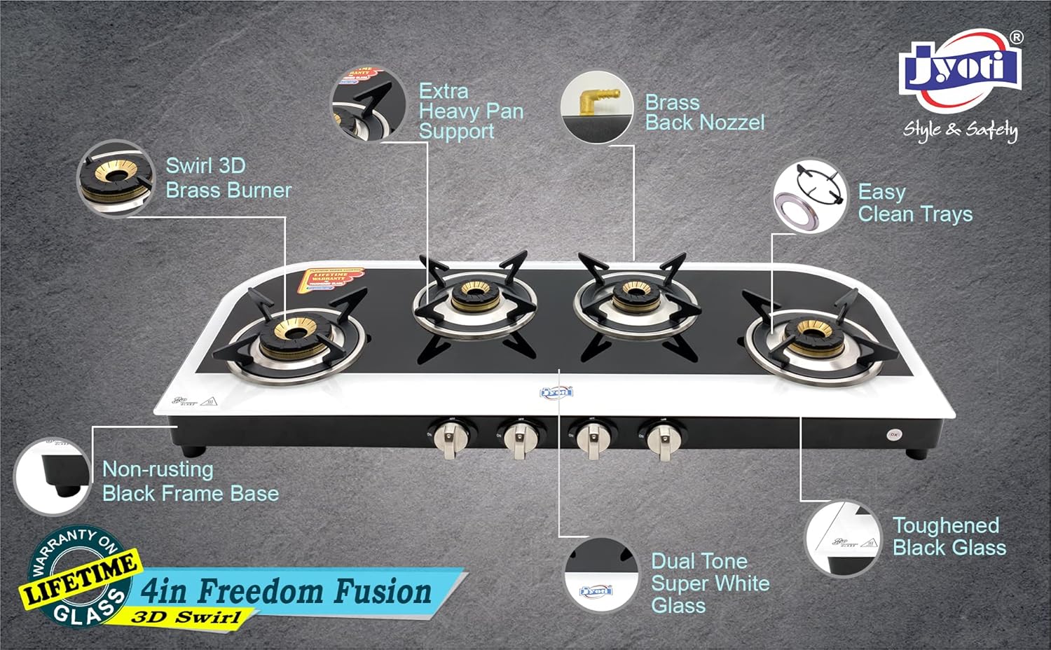 Jyoti 4 Burner Gas Stove