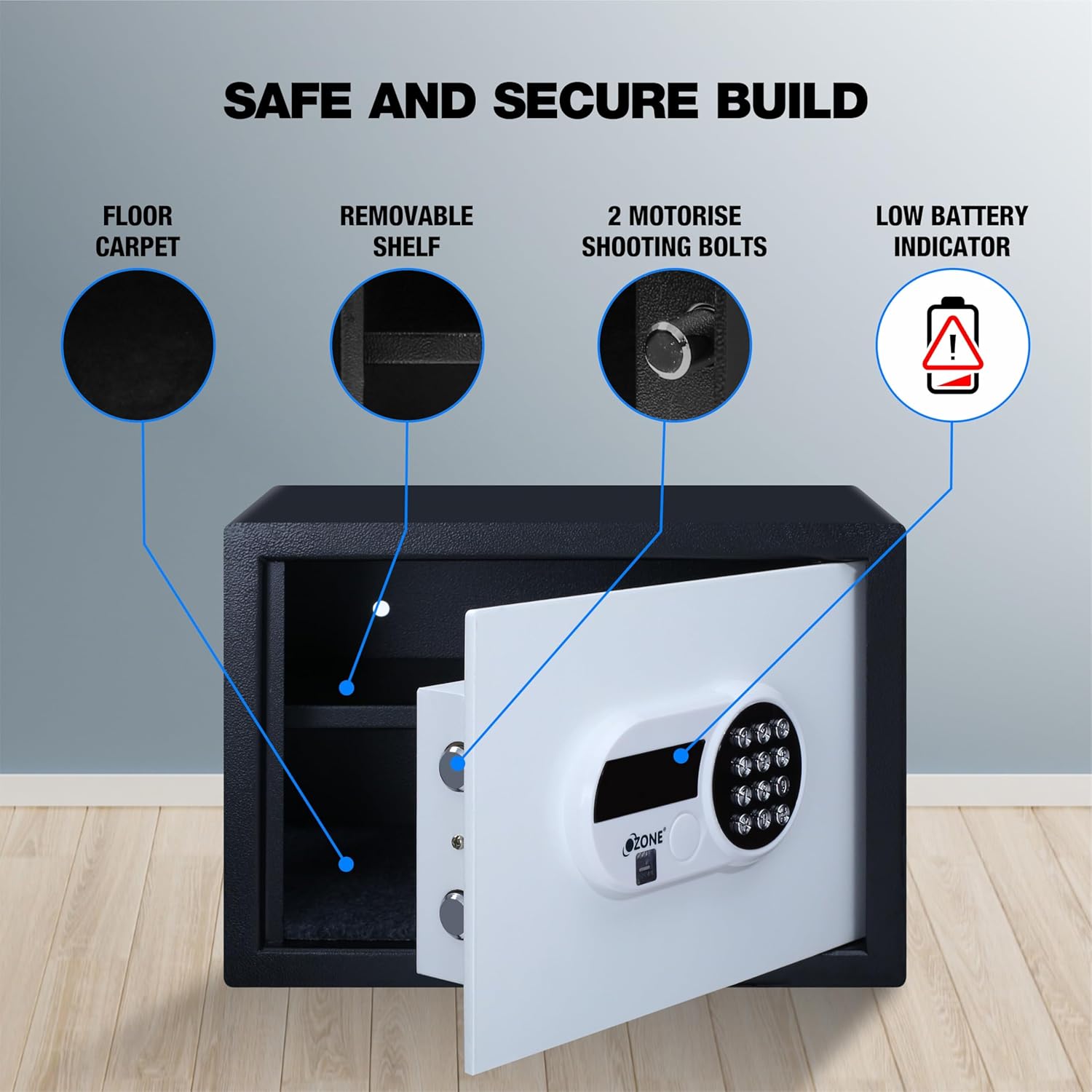Ozone 15.9 L Digital Safe Locker