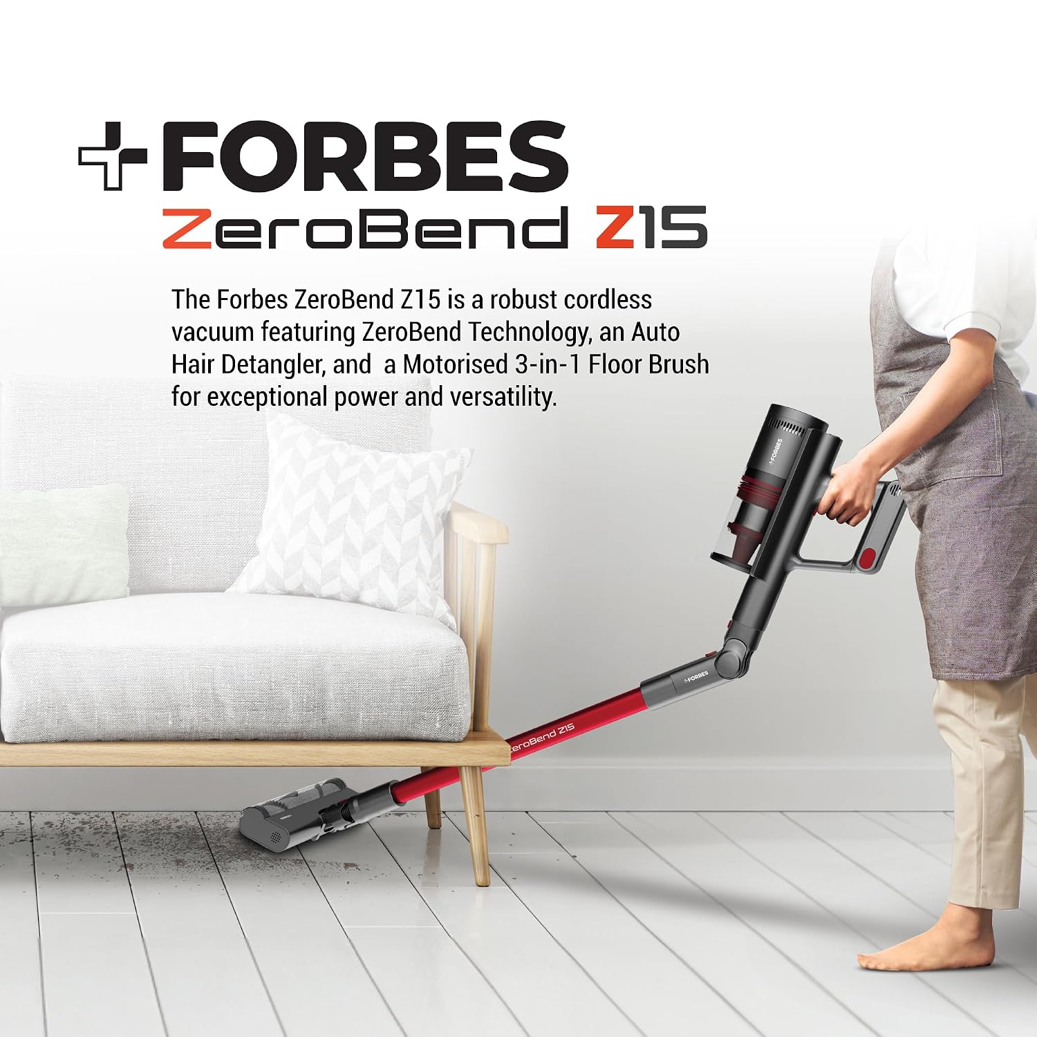 Eureka Forbes Cordless ZeroBend Z15 Vacuum Cleaner