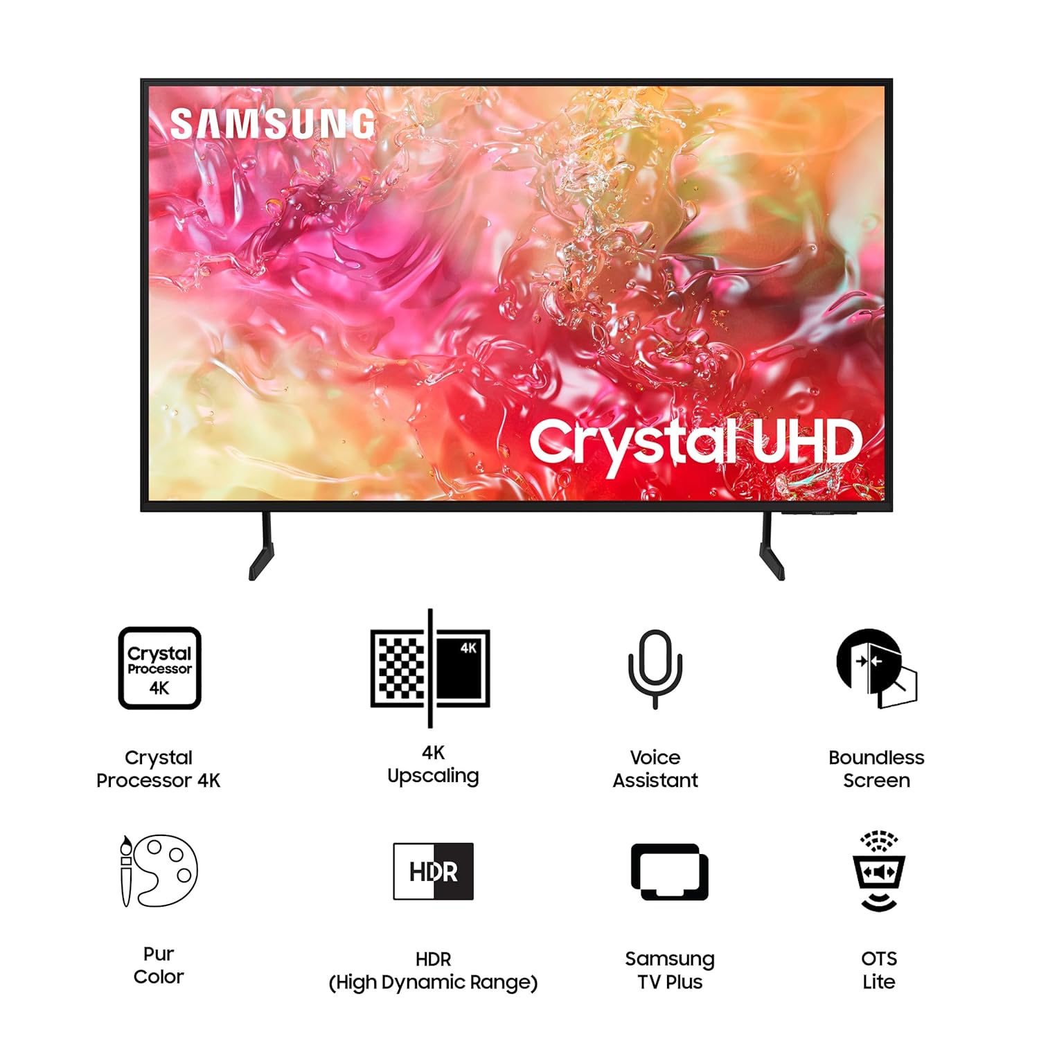 Samsung 108 cm (43 inches) 4K Ultra HD Smart LED TV UA43DU7000KLXL (Black)