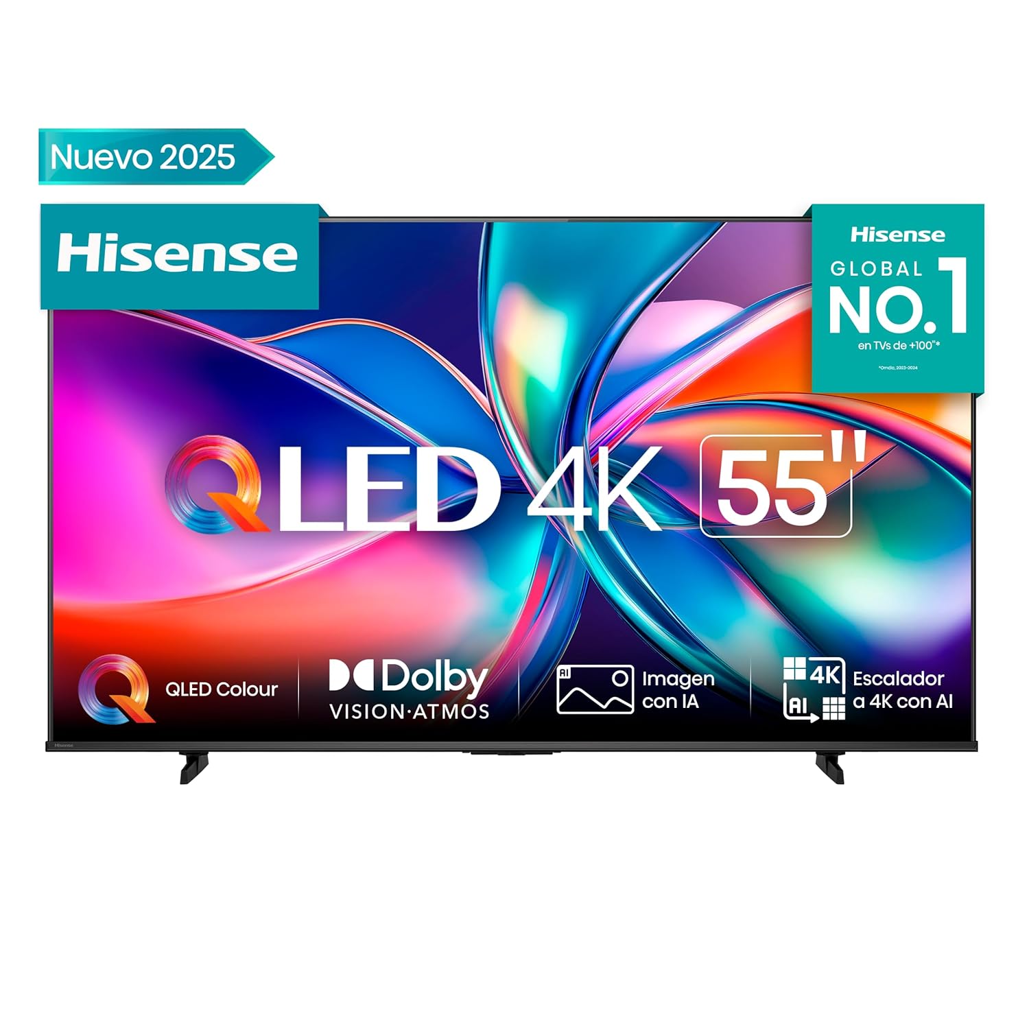 #Hisense 55 Inch 4K UHD QLED Smart TV