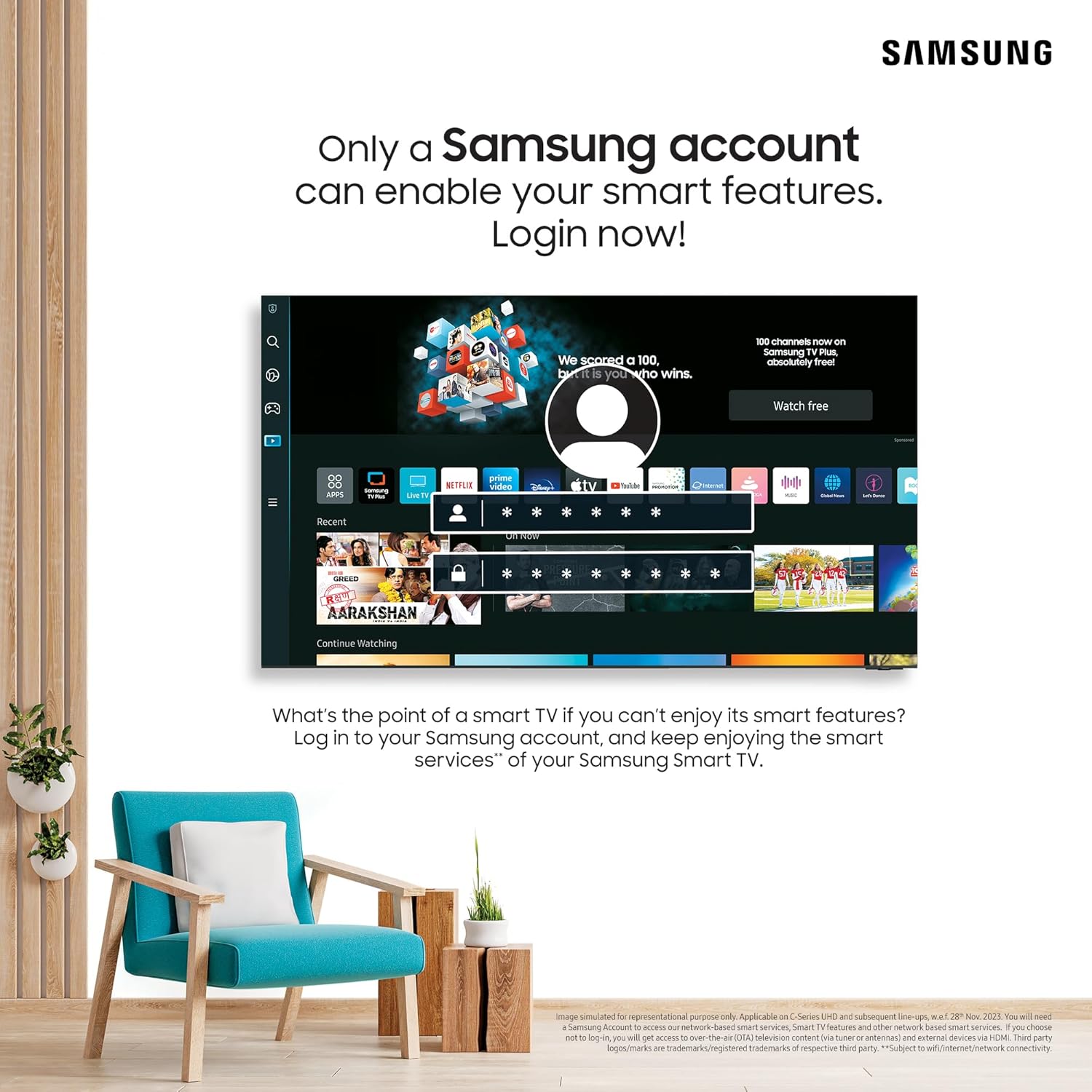 Samsung 138 cm (55 inches) 4K Ultra HD Smart Neo QLED TV QA55Q60CAKLXL (Titan Grey)