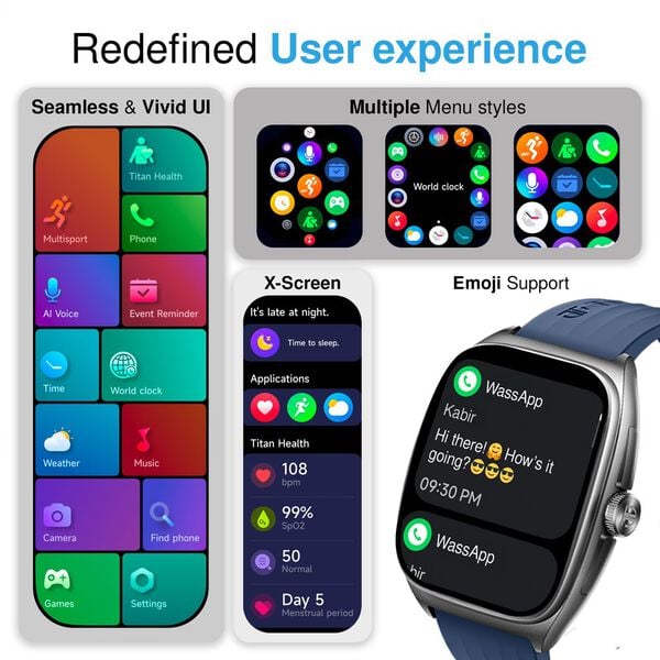 #Silver Mesh Titan Evolution Smartwatch