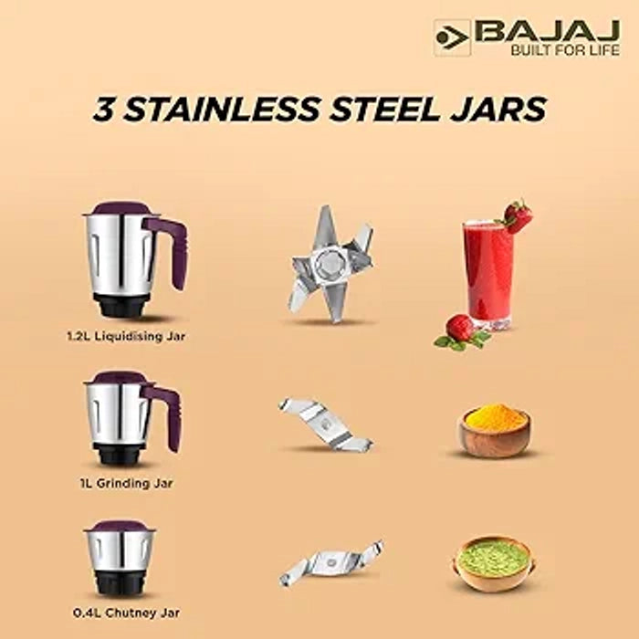 Bajaj Military Series Duetto 500W Lilac