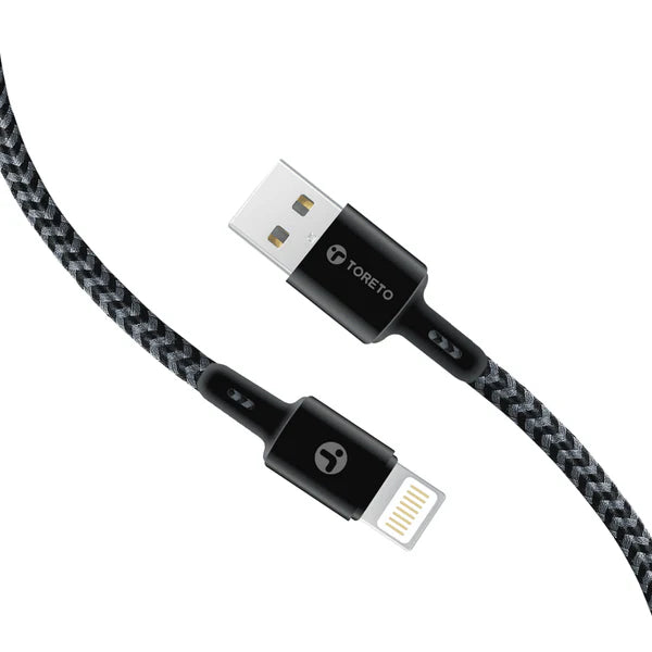 Toreto 910N TOR Braided iPhone Cable 25W: Durable & Fast Charging Solution – Dura 10