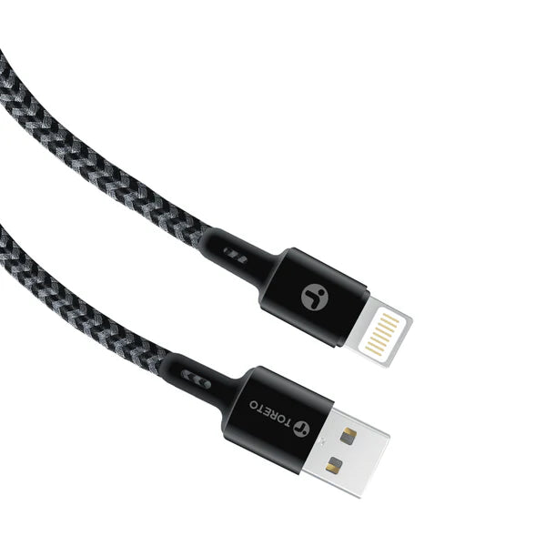 Toreto 910N TOR Braided iPhone Cable 25W: Durable & Fast Charging Solution – Dura 10
