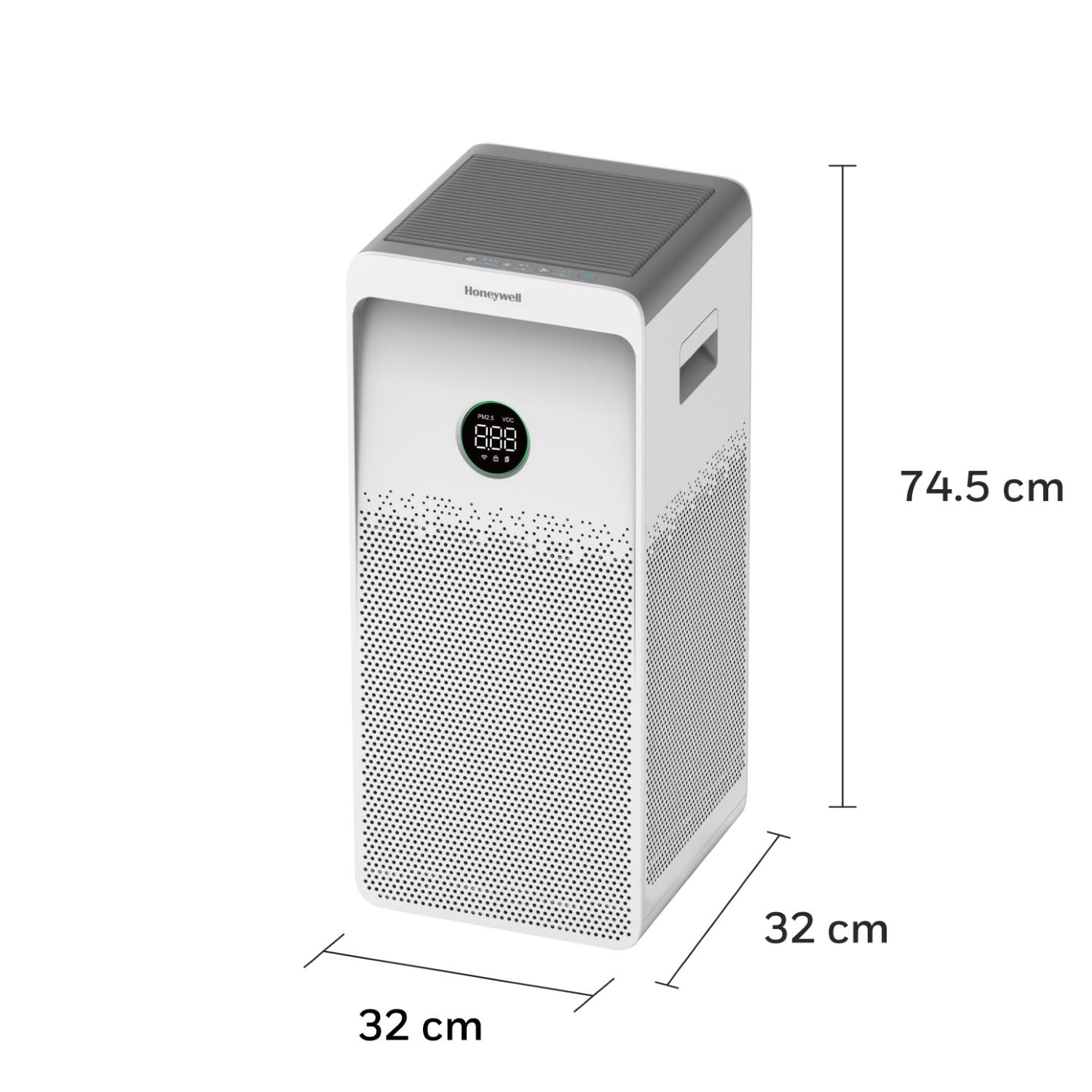Honeywell Air Purifier For Home,4 Stage Filtration,Covers 1085sq.ft,PM 2.5 Level Display,with WIFI & ALEXA,H13 HEPA & Activated Carbon Filter,Removes 99.99% Pollutants,Micro Allergens-Air Touch U1