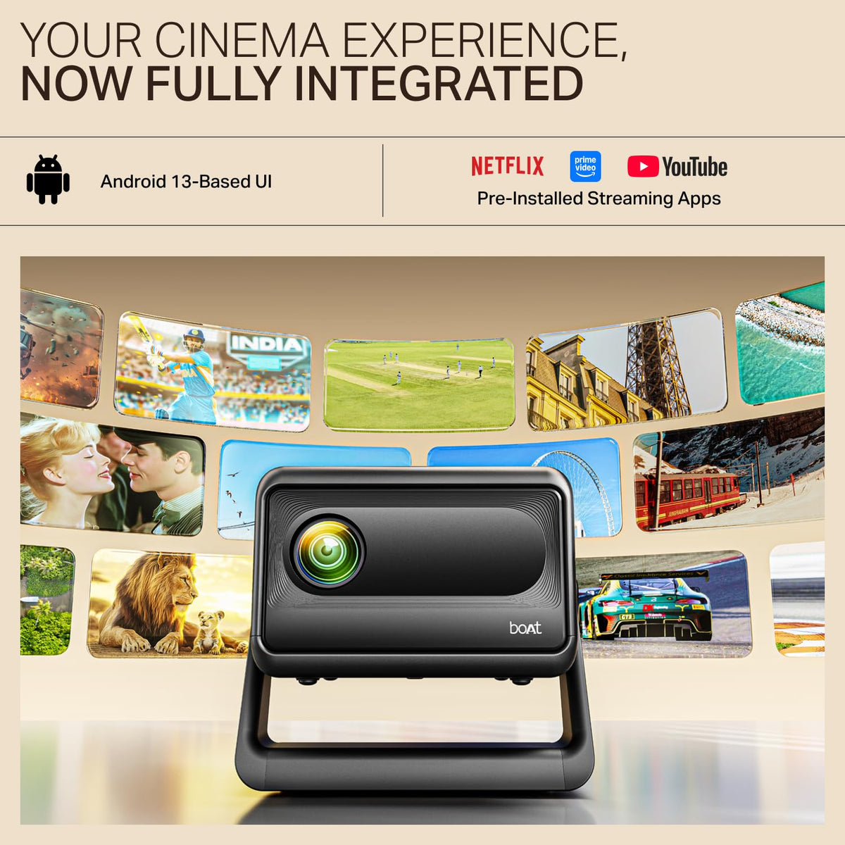 boAt CineHead E1 Smart Projector Saral Traders