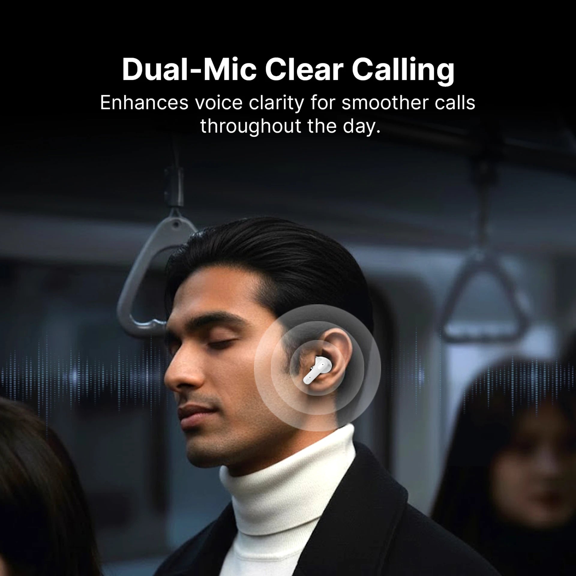 AI+ NovaPods Go Ice Blue White Earbuds