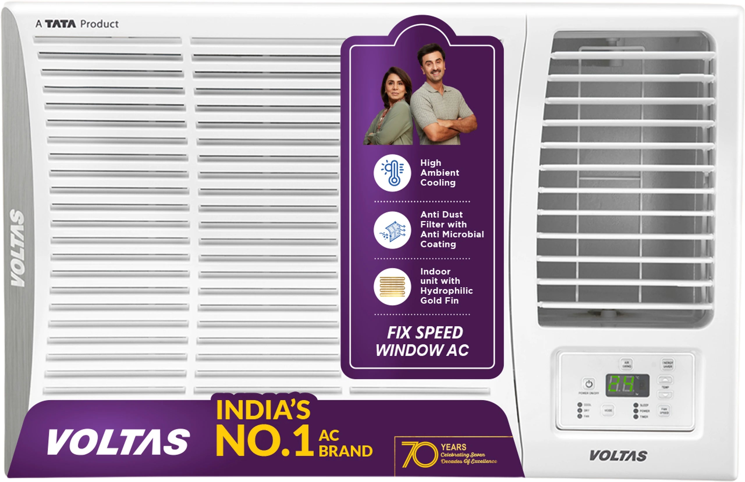 Voltas 1.5 Ton 2 Star Fixed Speed Window AC Vectra Series