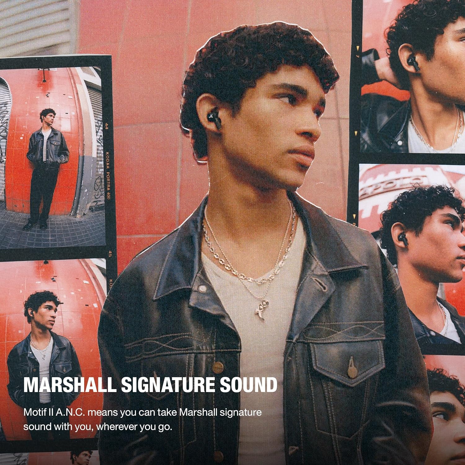 Marshall Motif Ii ANC - True Wireless Active Noise Cancelling Bluetooth in Ear Earbuds with Transparency Mode and 30 Hours of Playtime - Black