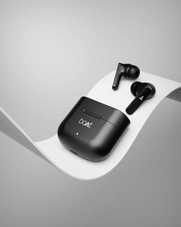 bOAt Airpodes Primo Wireless Earbuds | Active Black